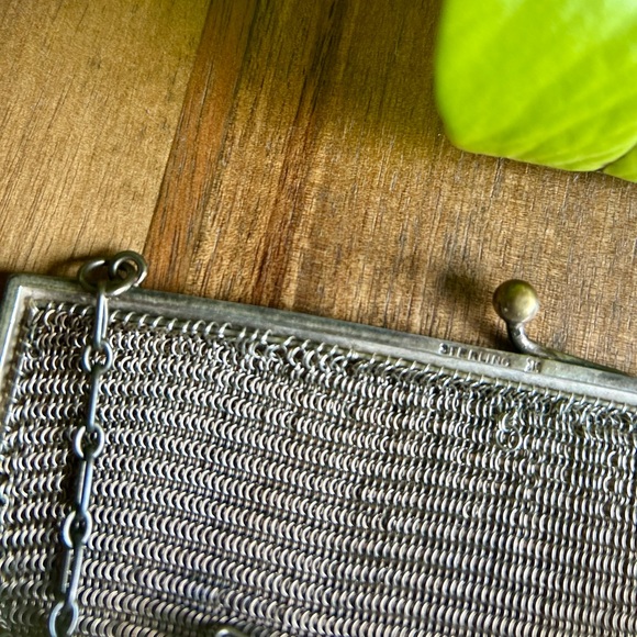 Original Sterling Vintage Chainmail Evening Bag - Picture 4 of 8